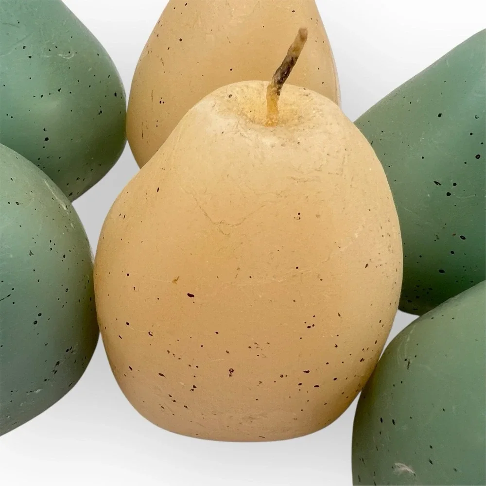 Pear Shaped Candles Speckled 3